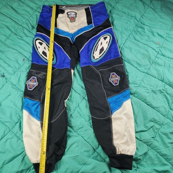 Answer Racing Edge Dirtbike Supercross Motocross Riding Pant Size 34 Blue Black - Picture 12 of 13